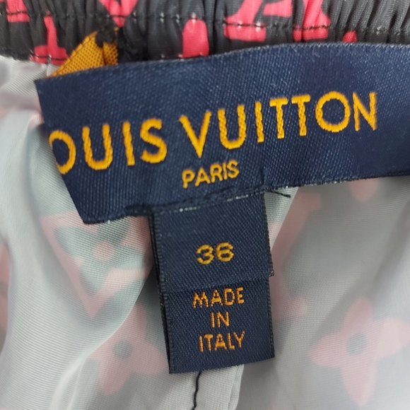 LOUIS VUITTON Red Monogram Jogging Pants In Technical Cotton - Picture 13 of 16